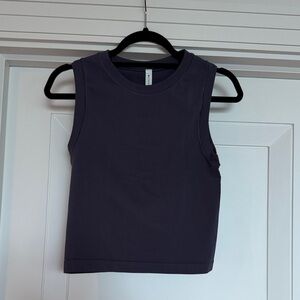 Athleta Charcoal Sleeveless Tank Top